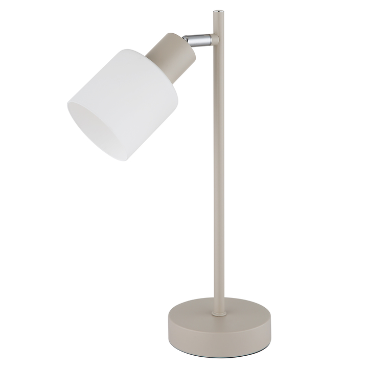 Stolná lampa TRENT piesková/biela 1
