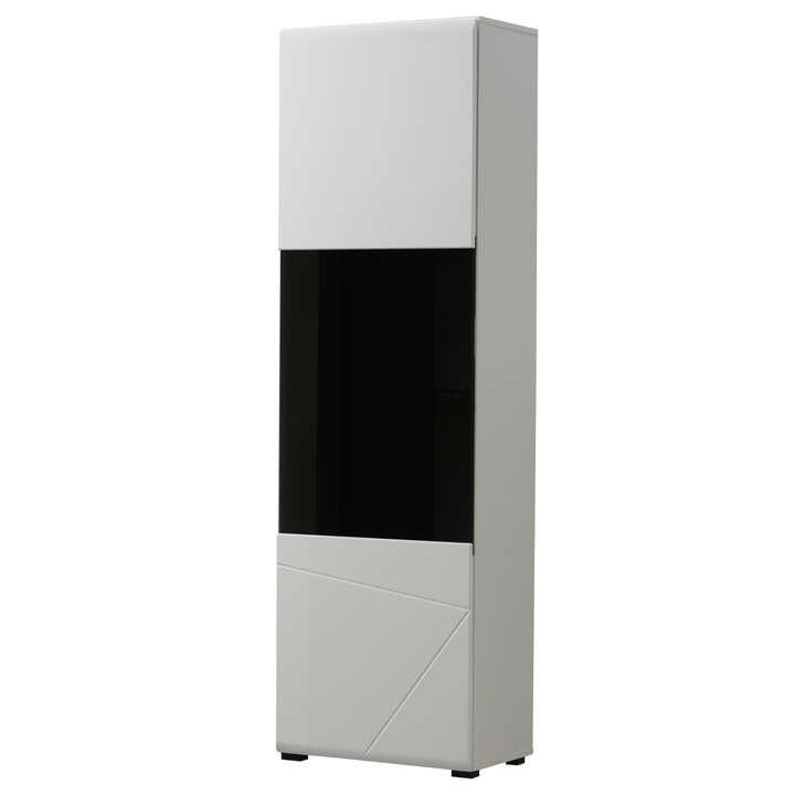 Vitrína TRENTINO I biela/biela vysoký lesk 1