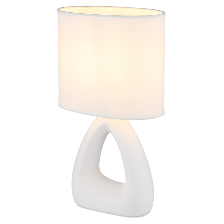Stolná lampa TRIANGLE biela 1