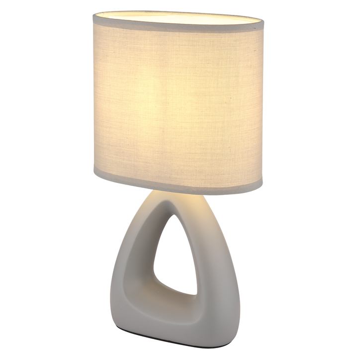 Stolná lampa TRIANGLE sivá 1