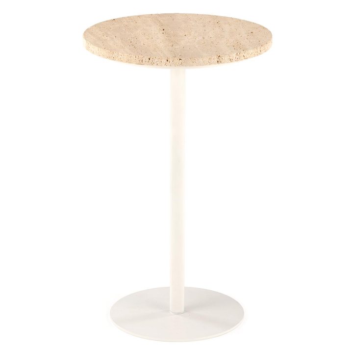Konferenčný stolík TROVIRSU I travertín/biela 1