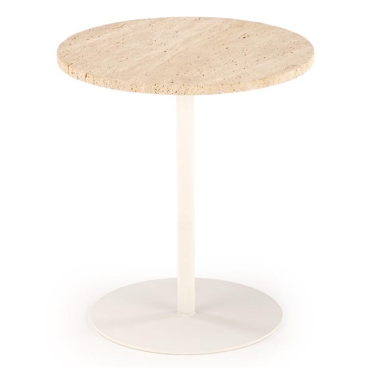 Konferenčný stolík TROVIRSU II travertín/biela 1