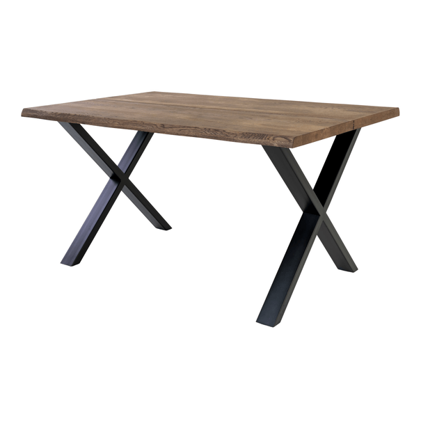 Jedálenský stôl TUELUN hnedá/čierna, šírka 140 cm 1