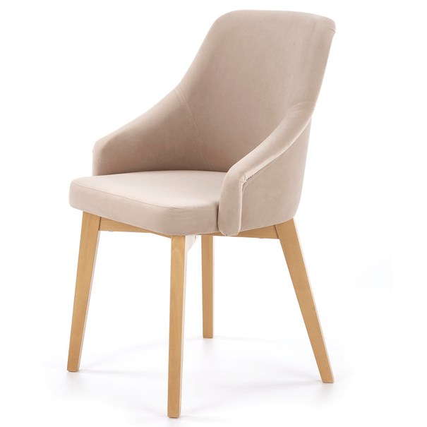 Jedálenská stolička TULIDU 2 dub medový/béžová 1