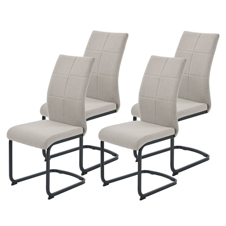 Jedálenská stolička TURIN S sivá/čierna, sada 4 ks 1