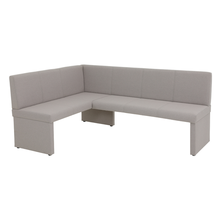 Rohová jedálenská lavica TURIN sivá, pravá 1