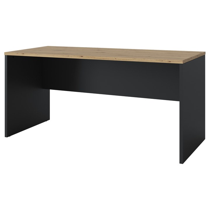 Písací stôl TURINO dub artisan/antracitová, šírka 160 cm 1