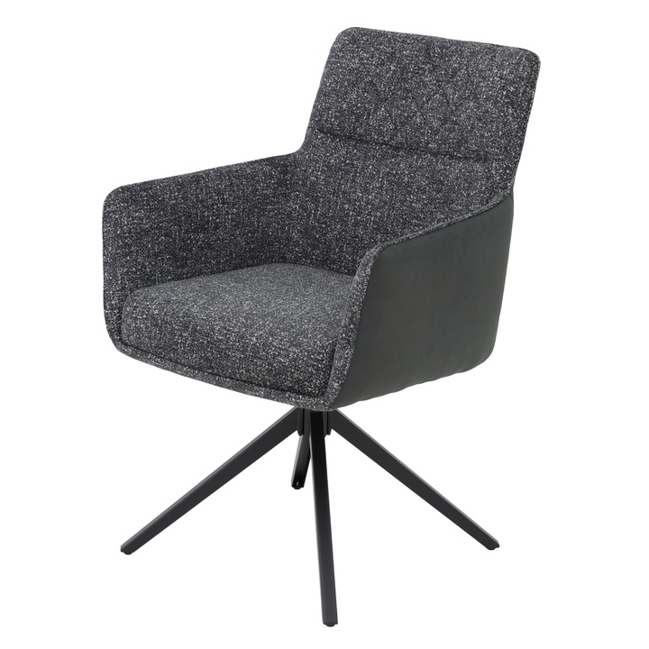 Jedálenská stolička UDINE S vintage antracitová 1