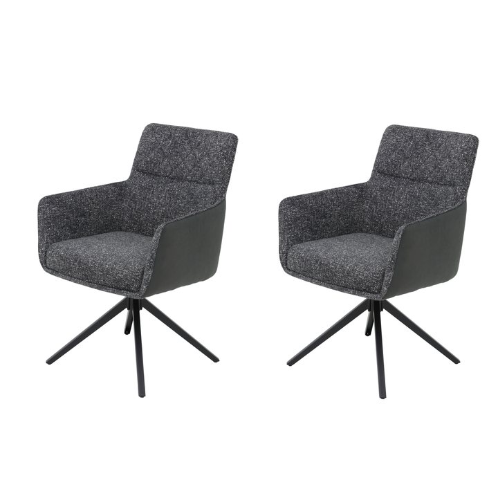 Jedálenská stolička UDINE S vintage antracitová, sada 2 ks 1