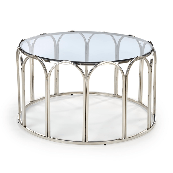 Konferenčný stolík ULAVAO kov/sklo 1