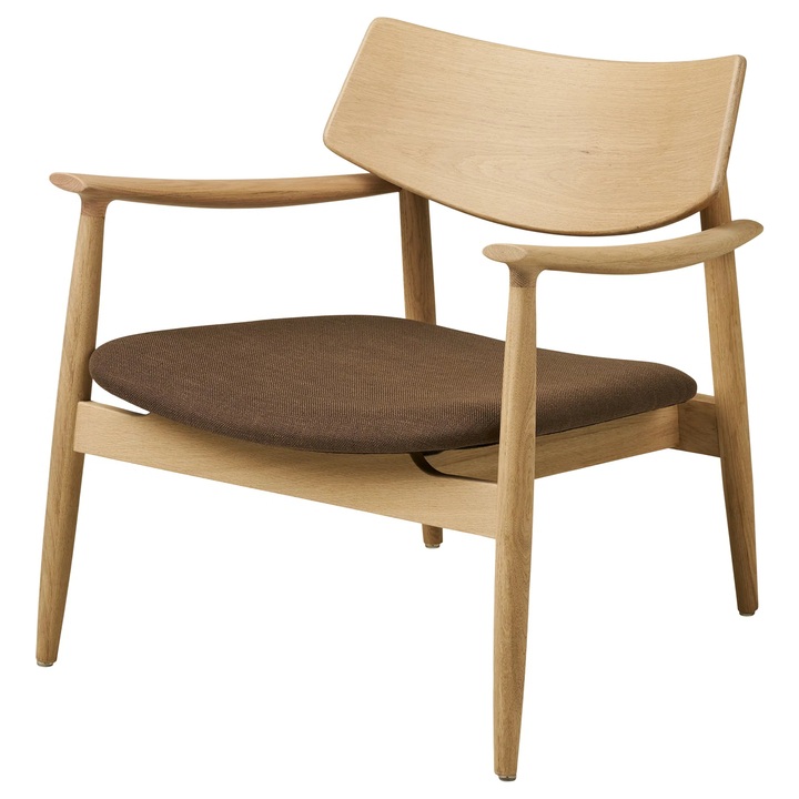 Kreslo ULVIRO dub/hnedá 1