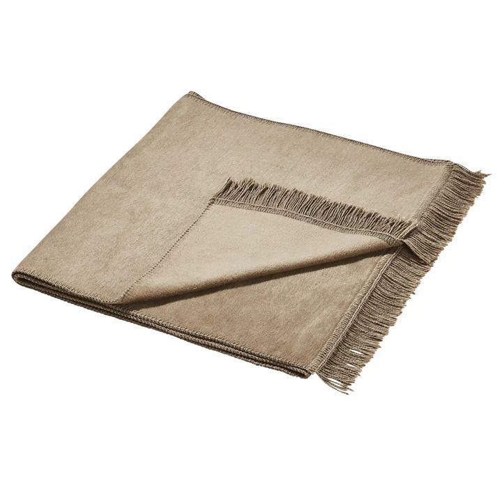 Pléd na pohovku UNI hnedá, 100x200 cm 1