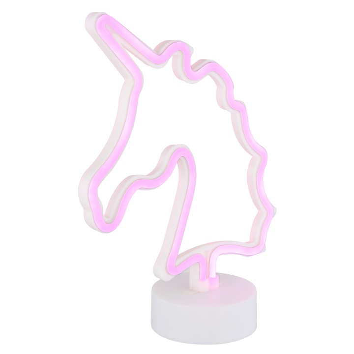 Stolná LED lampa UNICORN II biela/ružová 1