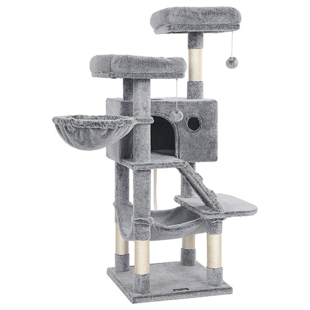 Škrabadlo pre mačky URIUS III modrosivá 1