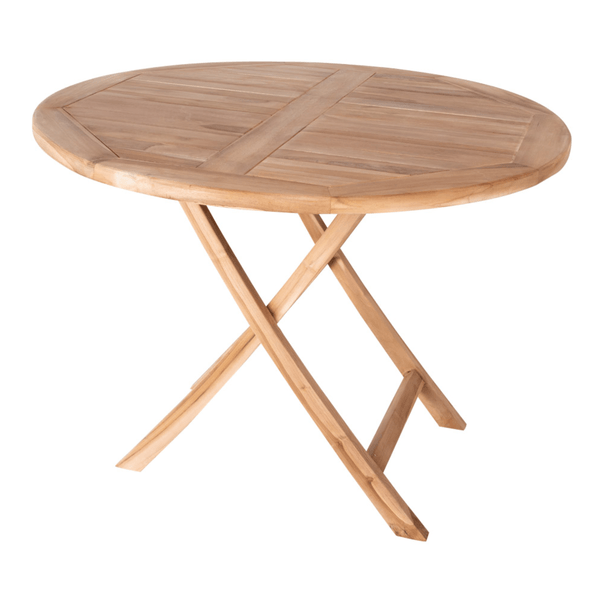 Záhradný stôl UVAIDU teak, ⌀ 100 cm 1