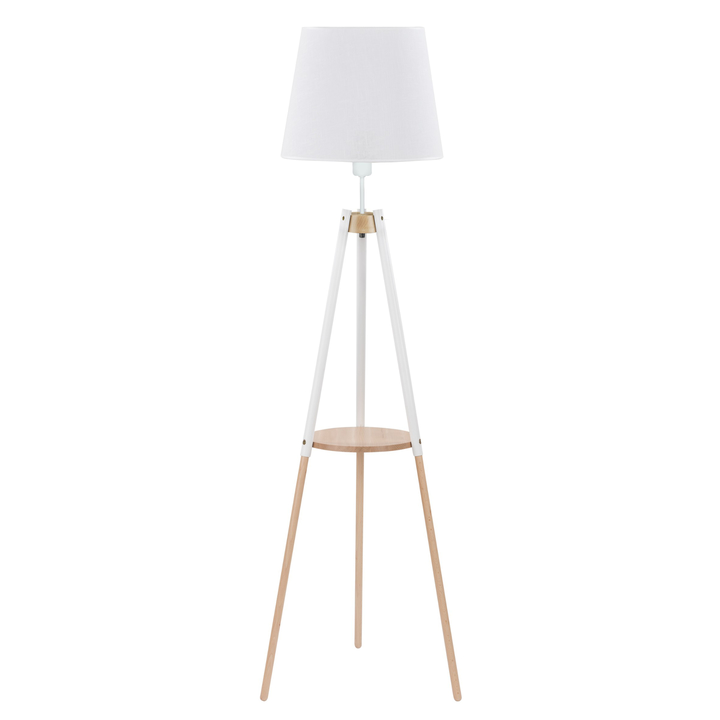 Stojacia lampa VAIO biela/prírodná 1