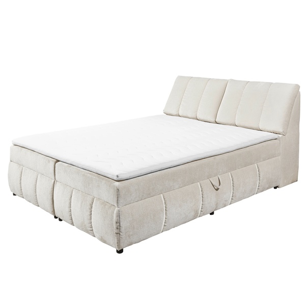 Posteľ s matracom a topperom VALENCIA 5 slonová kosť, 160x200 cm 1