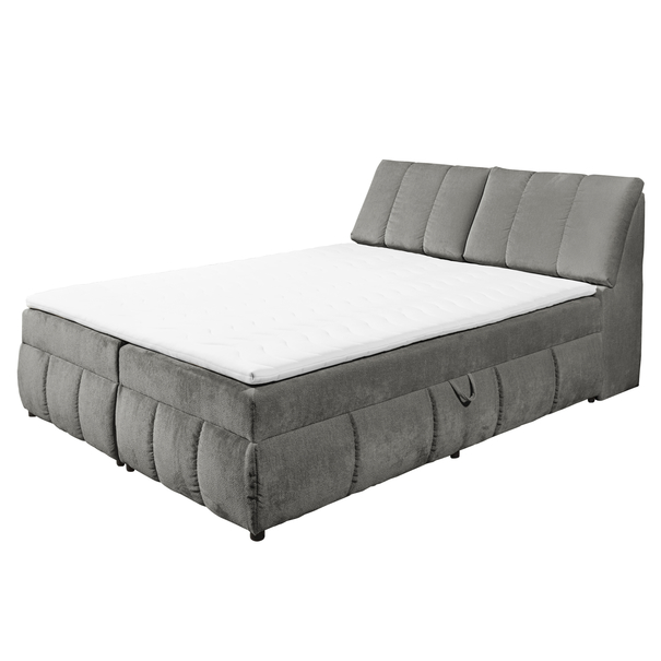 Posteľ s matracom a topperom VALENCIA 5 grafitová, 160x200 cm 1