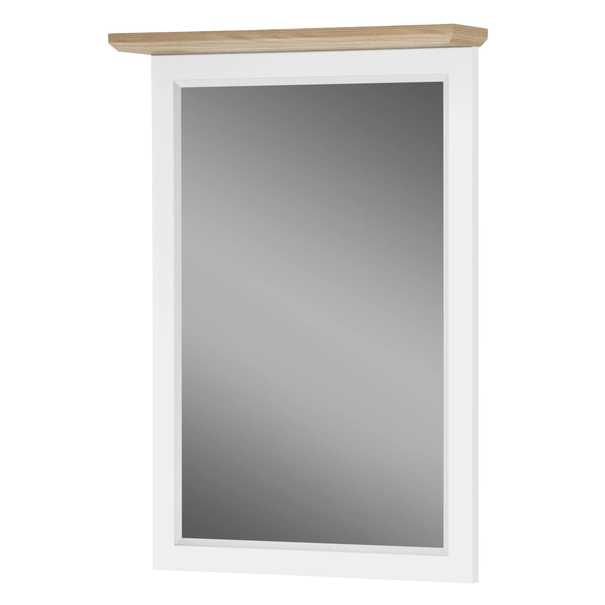 Zrkadlo VALLE biela matná/dub, šírka 60 cm 1