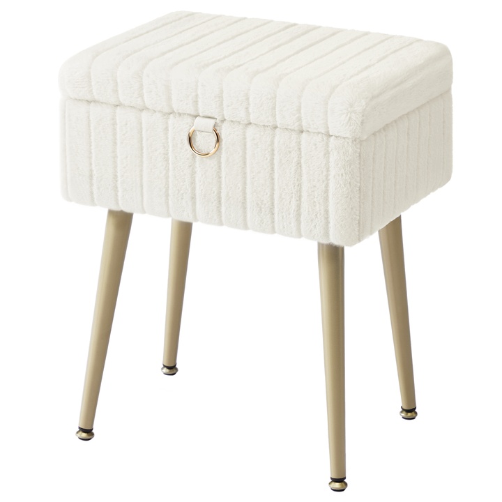 Toaletný taburet VANITY biela 1