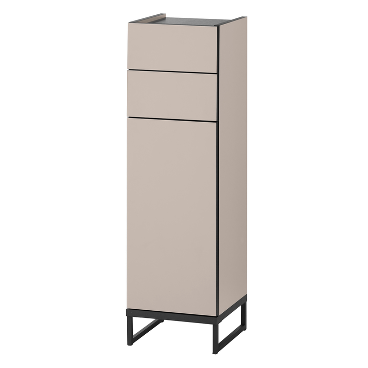 Spodná kúpeľňová skrinka VEGA 30 kašmírová/čierna 1