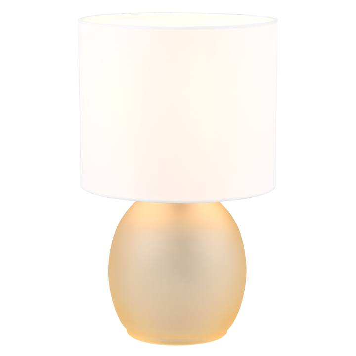Stolná lampa VELA biela/žltá 1