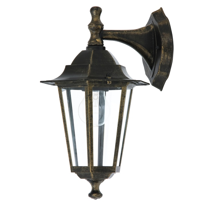 Vonkajšie nástenné svietidlo VELENCE II antická zlatá 1