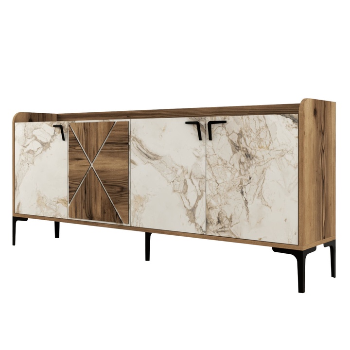 Komoda VENEDIK orech/biela 1