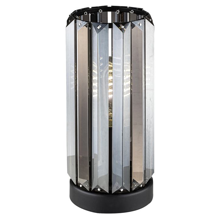 Stolná lampa VENESS 2 čierna/tónované sklo 1