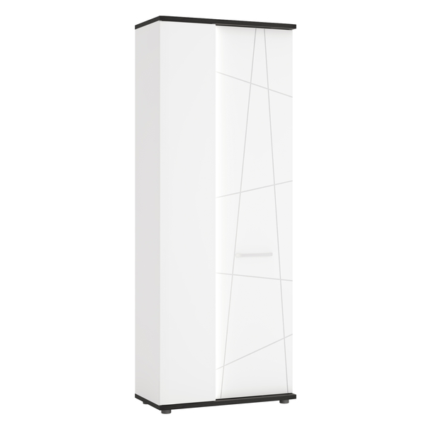 Skriňa VENEZIA VES01 ľavá, alpská biela/čierna 1