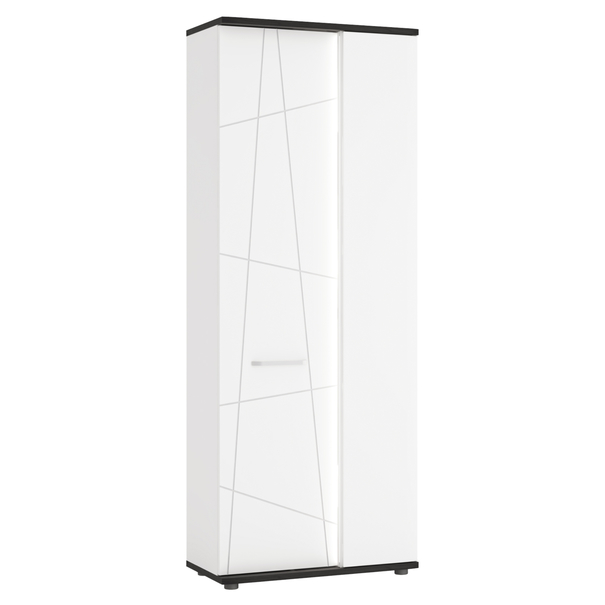 Skriňa VENEZIA VES01 pravá, alpská biela/čierna 1