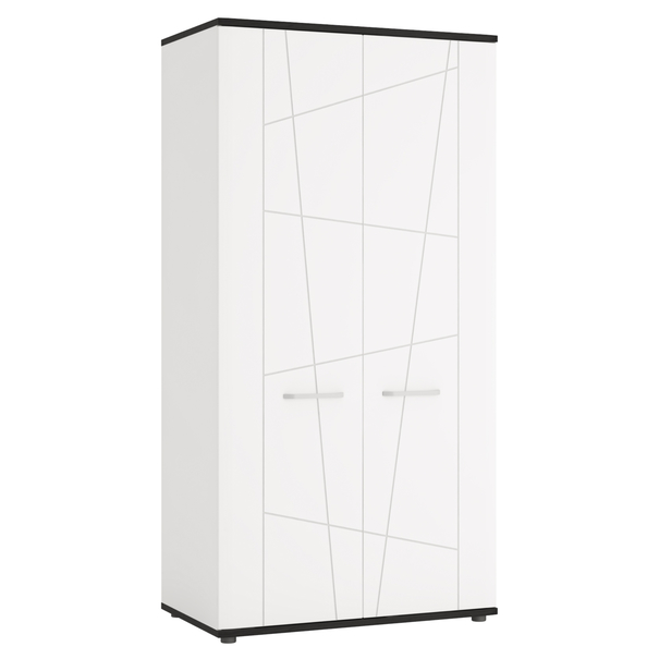 Skriňa VENEZIA VES02 alpská biela/čierna 1