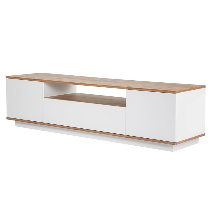 TV stolík VERAMONT biela/borovica atlantic 1