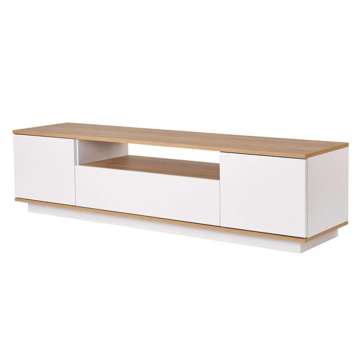 TV stolík VERAMONT biela/dub cadiz 1