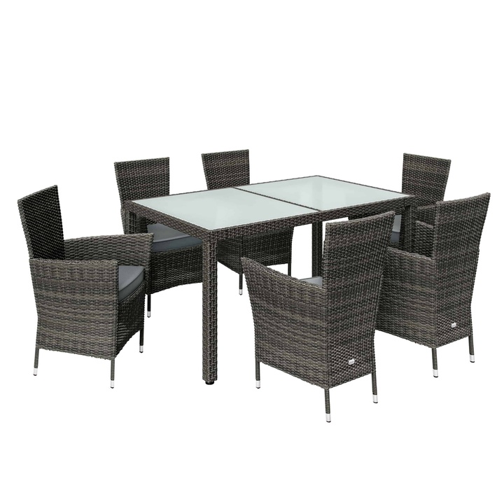 Záhradná zostava VERONA 5 sivá 1