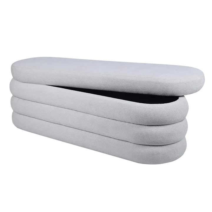 Taburet VICONOVO krémová, šírka 130 cm 1