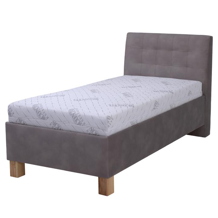 Polohovateľná posteľ s matracom VICTORIA taupe, 100x200 cm 1