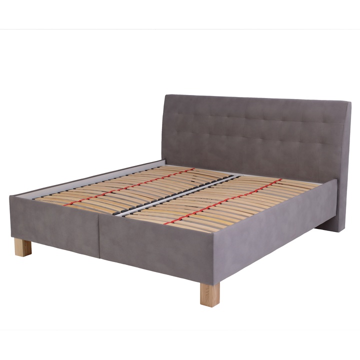 Polohovateľná posteľ s roštom VICTORIA taupe, 180x200 cm 1