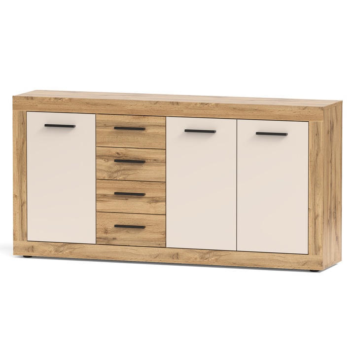 Komoda VILHELM 4 dub wotan/kašmírová 1