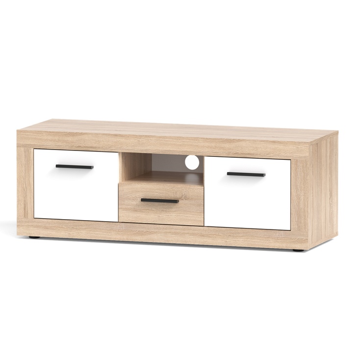 TV komoda VILHELM 6 dub sonoma/biela 1