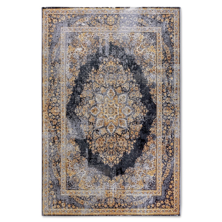 Koberec VILLEROY & BOCH KOLLEKTION 1767 106065 antracitová/zlatá, 200x285 cm 1