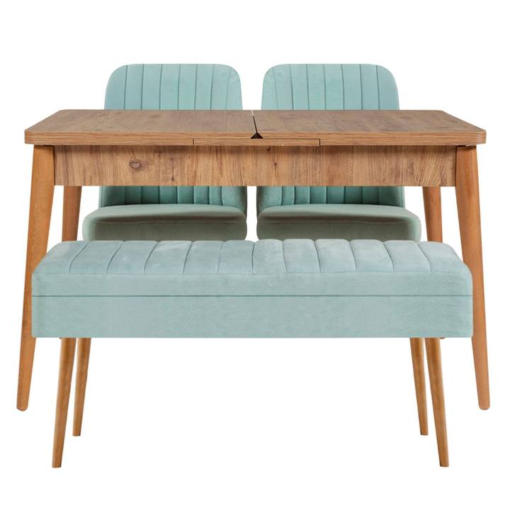 Jedálenská zostava VINA 11 pistáciová/borovica atlantic 1