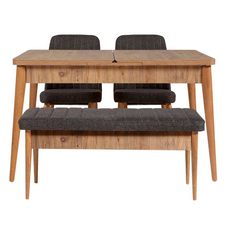 Jedálenská zostava VINA 6 antracitová/borovica atlantic 1