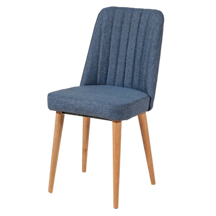 Jedálenská stolička VINA tmavomodrá/borovica atlantic 1