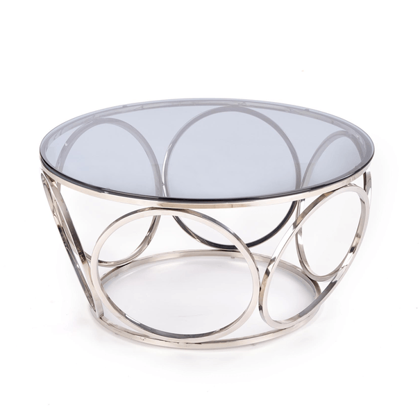Konferenčný stolík VINES kov/sklo 1