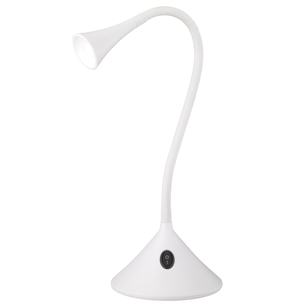 Stolná LED lampa VIPER biela 1