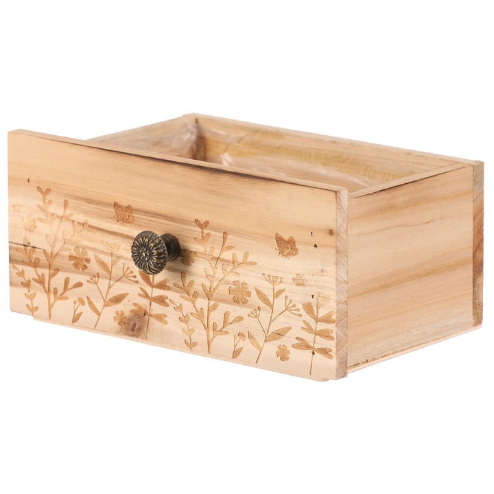 Obal na kvetináč VIRGIL drevo, šírka 20 cm 1
