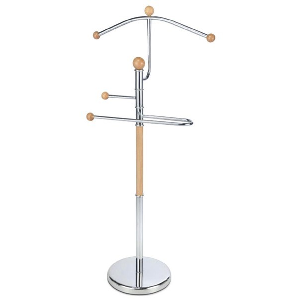 Pánsky sluha VIVA chróm/svetlé drevo 1