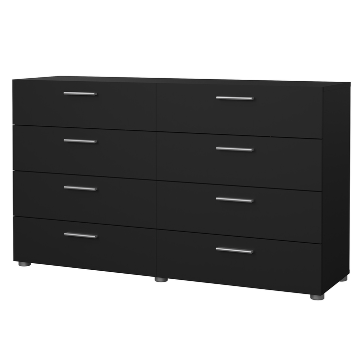 Dvojitá komoda VIVIEN III matná čierna 1