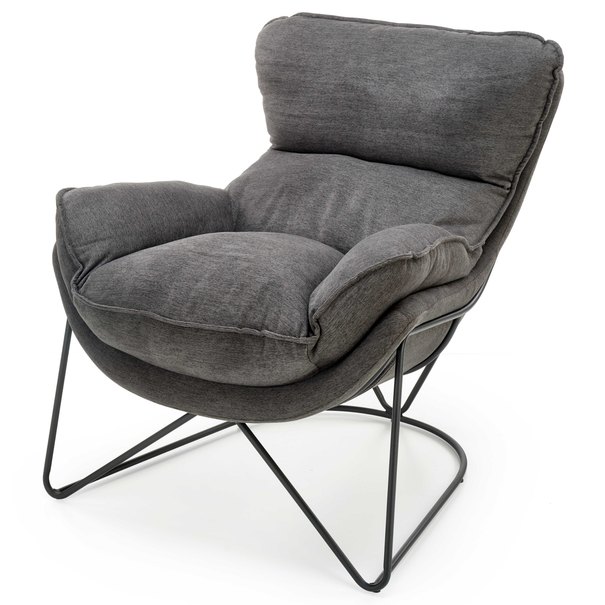 Kreslo VULKIR tmavosivá/čierna 1